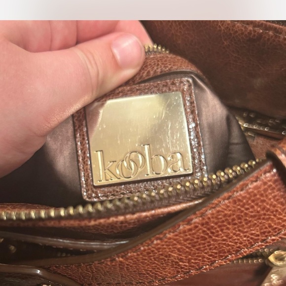 Kooba Rich Brown Leather Shoulder Bag - Picture 4 of 5